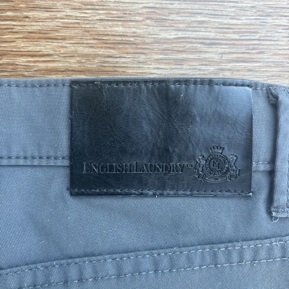 English laundry grey pants men’s 34/32 0519 Slim